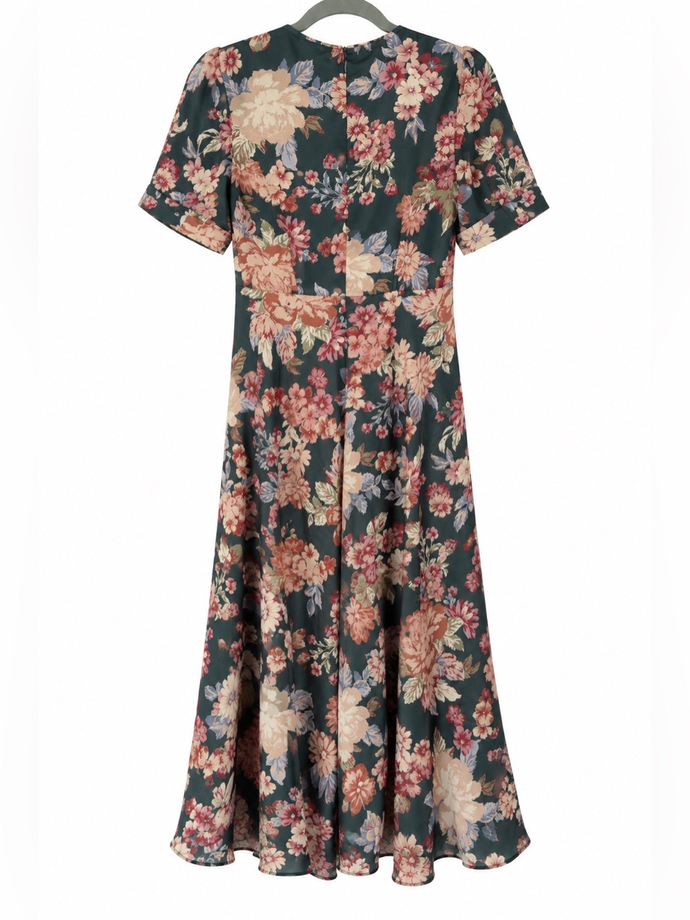 Dress Forum Green Floral Button Front Midi Dress Cottagecore S - Picture 11 of 11